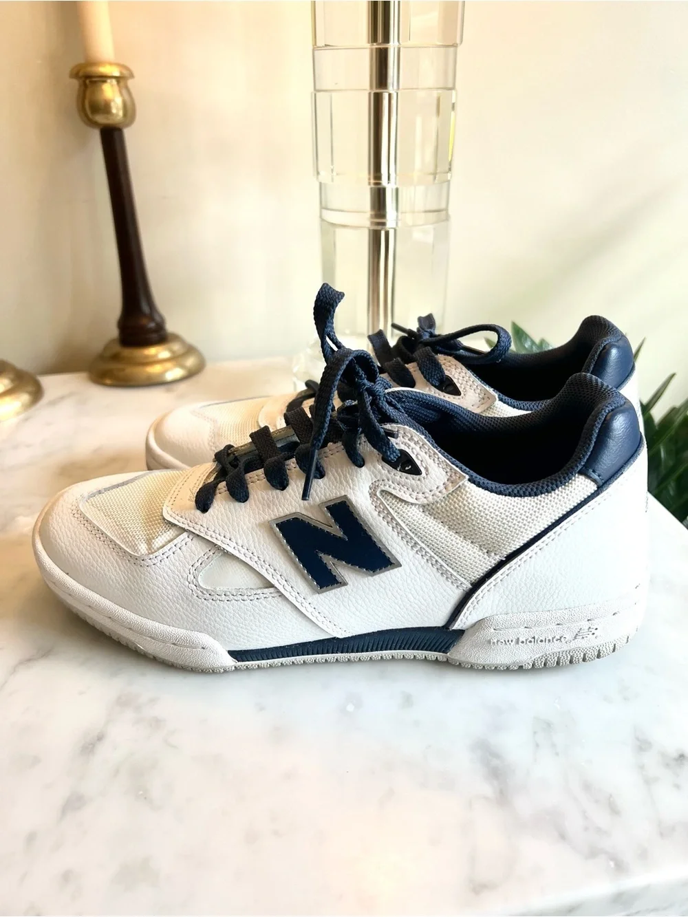 New Balance Numeric Tom Knox 600  Navy & White Low Top Sneakers Size Men’s 8